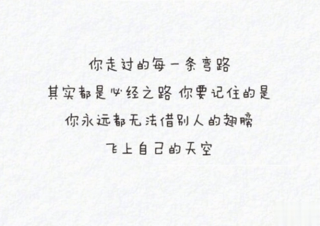 微信朋友圈励志说说文字图片大全 一句正能量的话图片加文字13