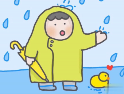 下雨天搞笑文案带图片 雨天可以发的幽默句子