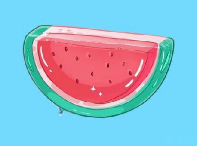 晒西瓜的句子简短带图片 夏天关于西瓜的说说6